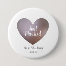 Search for just married buttons Bride