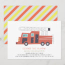 Recherche de de camion de pompiers invitations Garçon