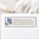 Search for blue flowers return address labels Classic