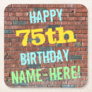 Search for 75th barware Happy birthday