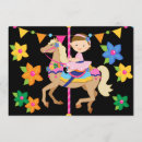 Search for carousel birthday invitations Cute