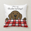 Search for chocolate labrador pillows Funny