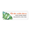Recherche de wedding tropical return address labels Chic