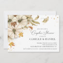 Search for fall engagement party invitations White pumpkin