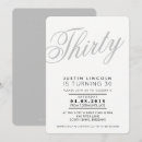 Search for black and grey birthday invitations Modern
