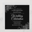 Recherche de elegant black mariage invitations Noir