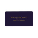 Search for navy save the date return address labels Chic