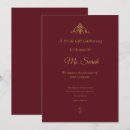 Search for luxury bridal shower invitations Burgundy