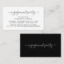 Search for trendy engagement party invitations Black and white