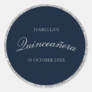 Search for silver quinceanera stickers Blue