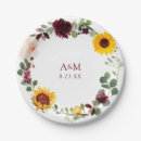 Search for burgundy paper plates Sunflowers