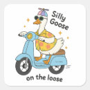 Search for loose stickers Silly goose