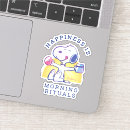 Recherche de le bonheur est autocollants Snoopy