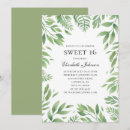 Recherche de summer 16ans anniversaire invitations Aquarelle