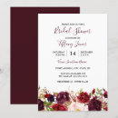 Search for red bridal shower invitations Marsala