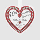 Search for 40th wedding anniversary ornaments Fortieth