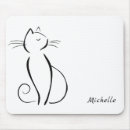 Recherche de noir et blanc chat tapis souris Nom