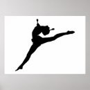 Recherche de gymnaste posters Silhouette