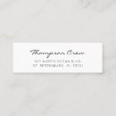 Search for address business cards Elegant
