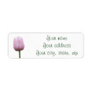 Search for pink tulip flowers return address labels Garden