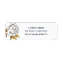 Search for botanical garden return address labels White rose