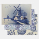 Search for delft tiles wrapping paper Holland