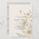 Search for sunflower first communion invitations Gold