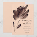 Search for brown and cream wedding invitations Classy modern minimal