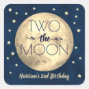 Recherche de ciel nocturne autocollants Deux la lune