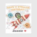 Search for cartoon planets stickers Cute