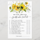 Search for sunflower bridal shower games Botanical