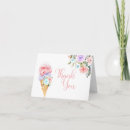 Search for ice cream thank you cards Shes been scooped up