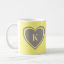 Search for yellow hearts mugs Modern