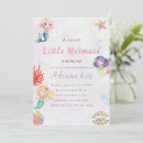 Search for mermaid baby girl shower invitations Sea