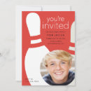 Search for boys bowling party invitations Modern