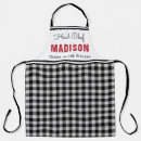 Recherche de plaid monogram aprons Girly
