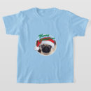Search for pug kids tshirts Xmas
