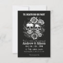 Search for skull save the dates Black