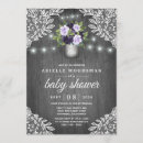 Search for lace baby shower invitations Mason jar