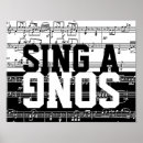 Search for sing posters Black and white