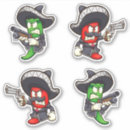 Search for red hot chili pepper stickers Cartoon