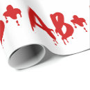 Search for blood wrapping paper Halloween