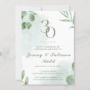 Search for 30 year wedding anniversary invitations Green