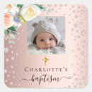 Search for square baptism stickers Baby girl
