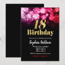 Search for red 18th birthday invitations Pink