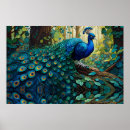 Search for blue peacock bird posters Colourful