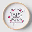 Recherche de chaton mignon horloges Chat gris