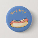 Recherche de hot dog badges Rétro