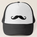 Search for moustache hats Black