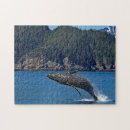 Recherche de baleines de bosse puzzles Faune